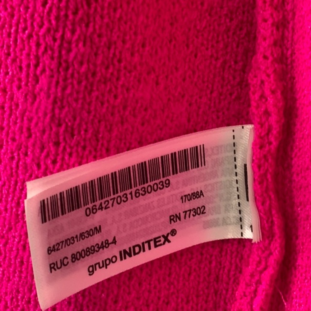Zara Fuchsia Knit Top - Picture 6 of 9